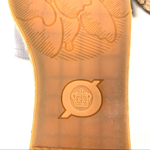 ⭐️SOLD⭐️ Born Seak Peep-Toe D’Orsay Espadrille Shoe Grey Leather Suede Jute - Picture 12 of 15